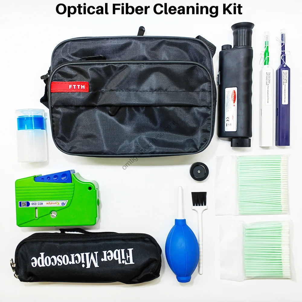 

12pcs FTTH Optical Fiber Cleaning Kit Fiber End Face Cleaning Box Pigtail Cleaner Cassette Fiber Wiping Tool For SC/ST/FC