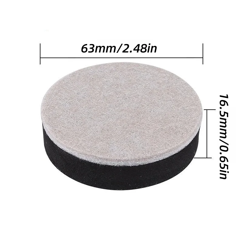 4/8/12pcs Felt Furniture Sliders Pads Hardwood Floors Protector Non Slip Sofa Bed Table Chair Leg Cover Caps for Heavy Furniture