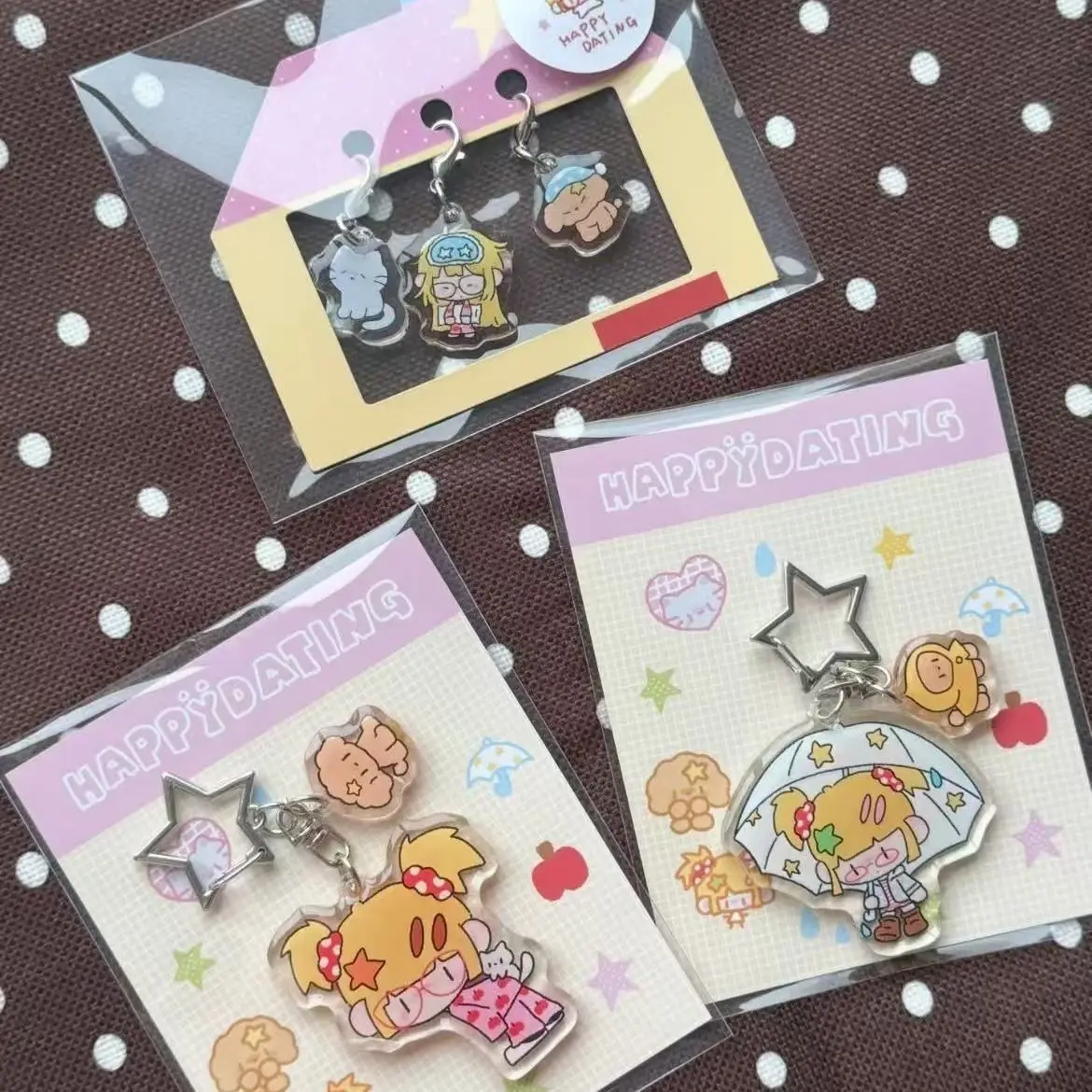 Wholesale Custom Anime Photo Acrylic Keychain Customized Small Image Pendant Charm Personalized Bag Accessories Key Hang Gift