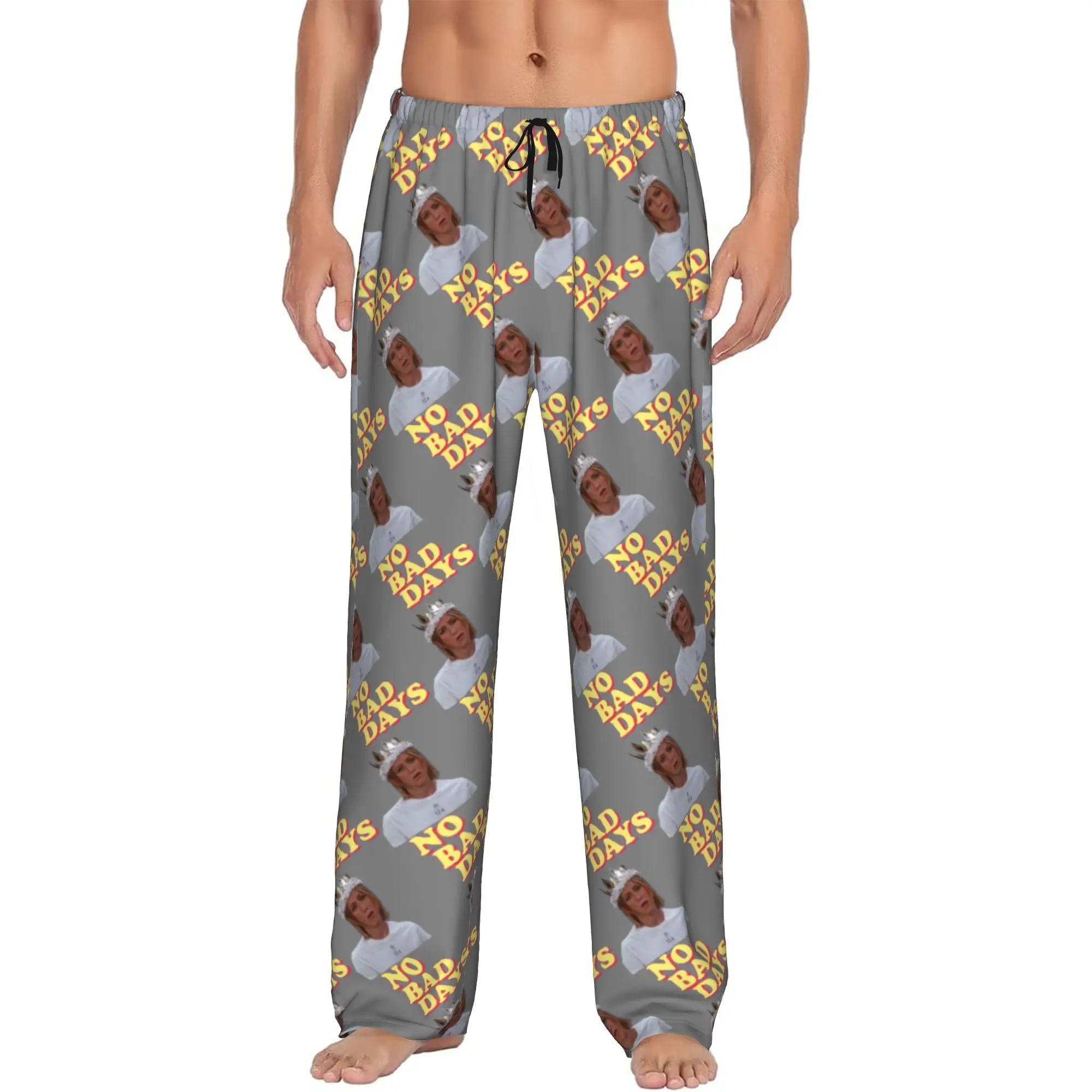 Custom Funny TV Show Friends Pajama Pants for Men  Sleepwear Lounge Sleep Bottoms Stretch with Pockets