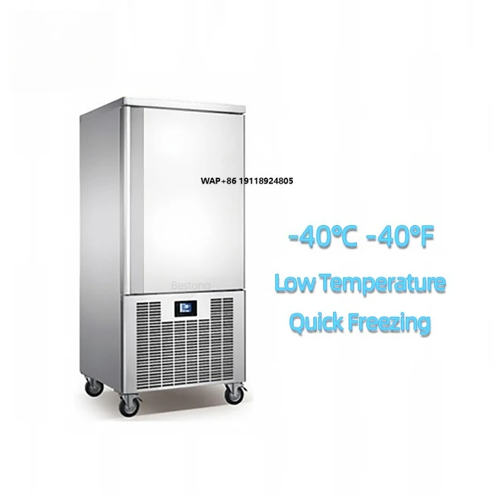 Deep Freezer Refrigerator Air-cooled Blast Freezer -45℃ 10 Trays Quick-frozen Durian Seafood Supports OEM for Business