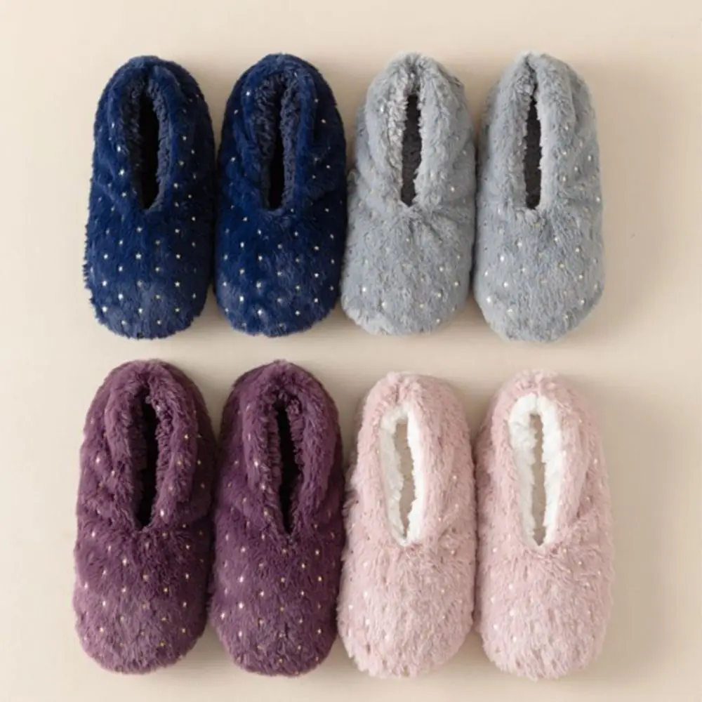 

Cute Star Dots Thick Thermal Socks Anti Slip Coral Fleece Sleeping Slipper Socks Hosiery Foot Warmer Winter Warm Sock Women
