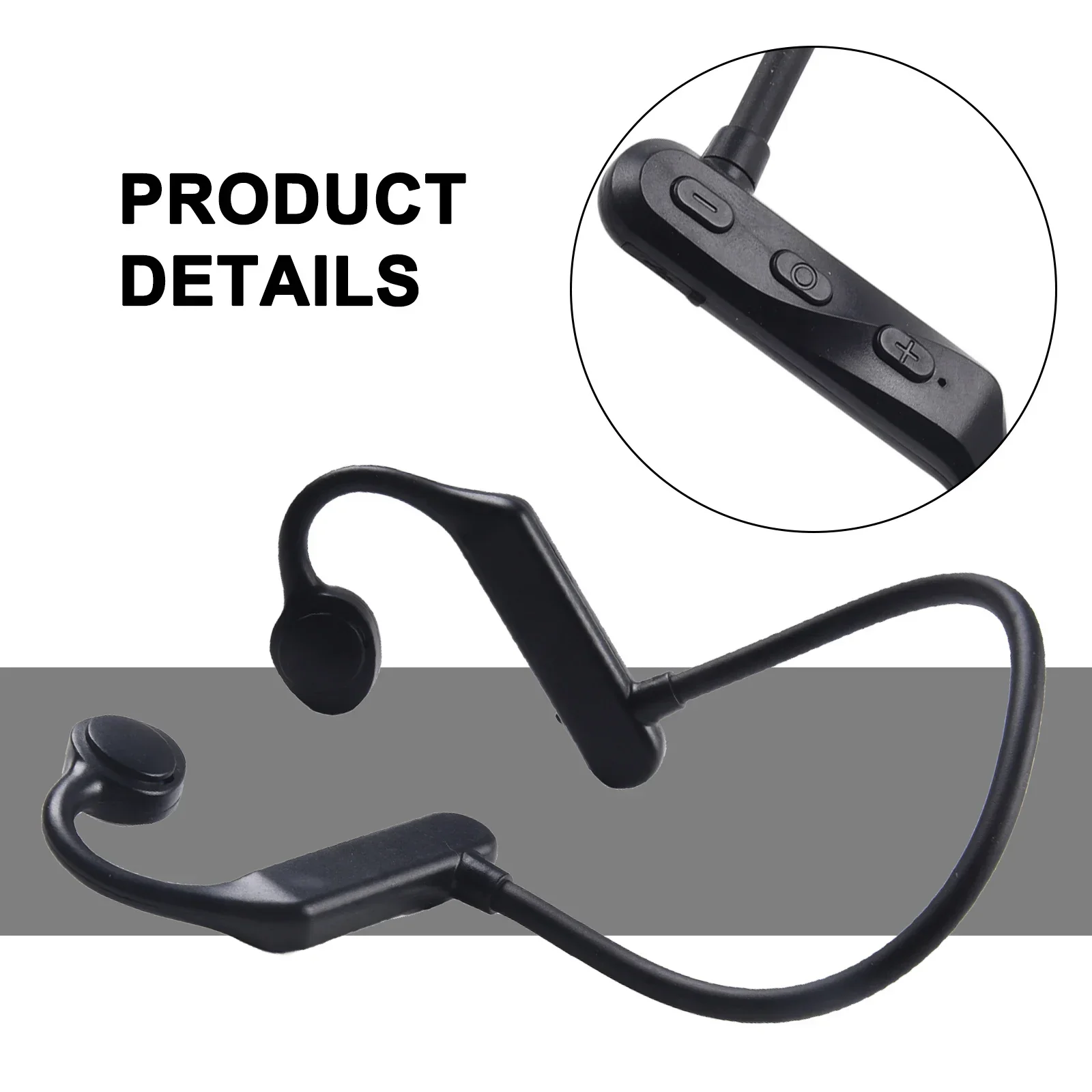 K69 Bone Conduction Earphones Bluetooth Wireless Waterproof MP3 Player Hifi Ear-hook Headphone With Mic Headset For Swimming