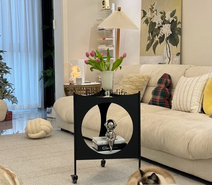 

LD6Movable Trolley Side Table/Modern Minimalist Bed & Breakfast Living Room Coffee Table
