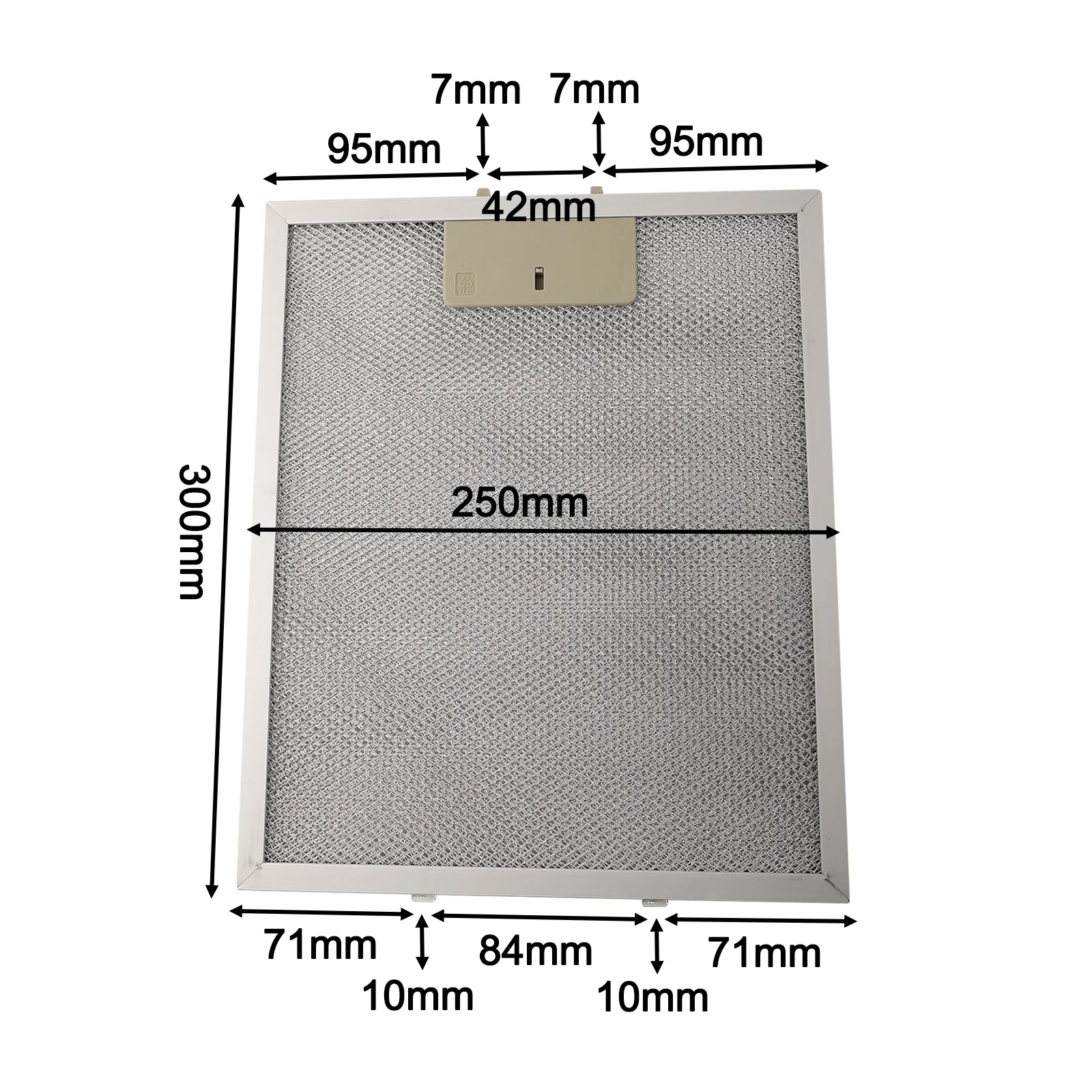 Aluminum Mesh Filters Grease Filters Regular Replacement Silver Filter 5 Layers Of Aluminum Grease Kitchen Extractor Hoods