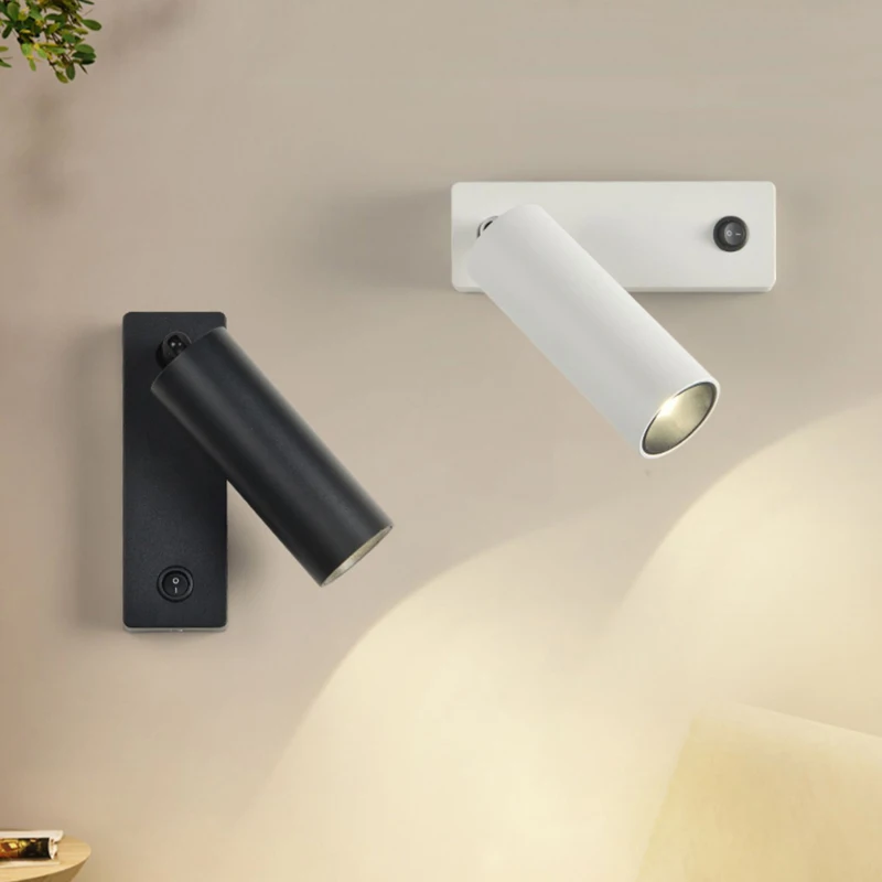 

Led Wall Light Backlight Modern Style Folding 350 Degree Rotation Wall Lamp Hotel Bedroom Bedside Study Reading Sconce Lamp
