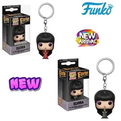 Funko Pop 포켓 팝 키 체인 Elvira 어둠의 여주인-ELVIRA 비닐 그림 키 체인 모델 완구 어린이 생일 선물