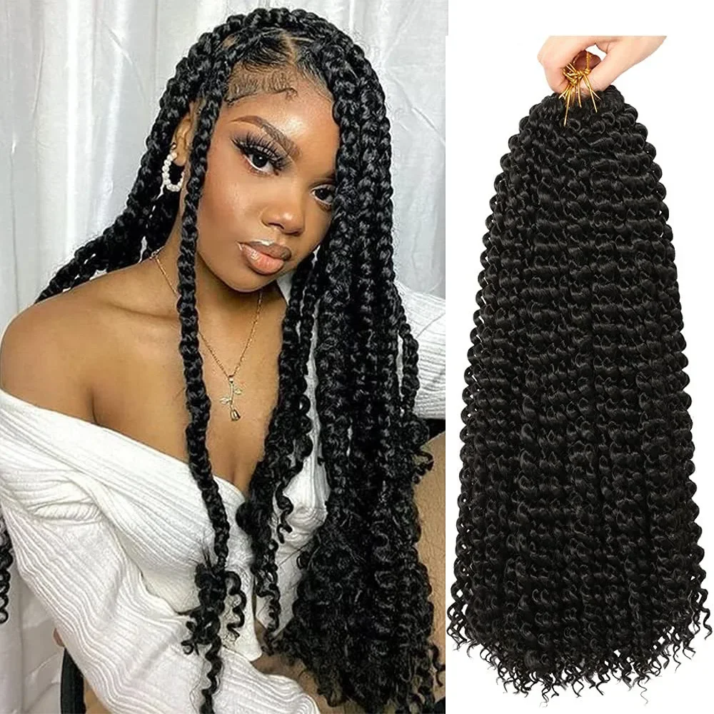 High quality European and American wig Passion Twist synthetic wig Water Wave water ripple crochet hair