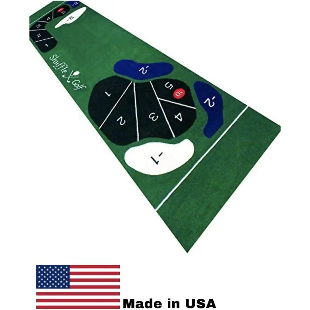 2' x 9' Interactive Golf Putting Mat with Non-Skid Rubber Back