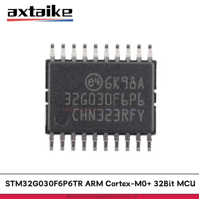 

5PCS STM32G030F6P6TR TSSOP-20 ARM Cortex-M0+ 32Bit MCU SMD IC STM32G030F6P6 32G030F6P6