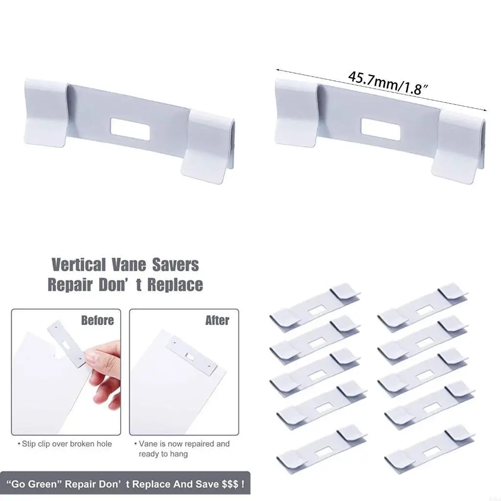   10Pieces Vertical Blind Repair Vane Savers Blind Repair Clip Vertical Blind