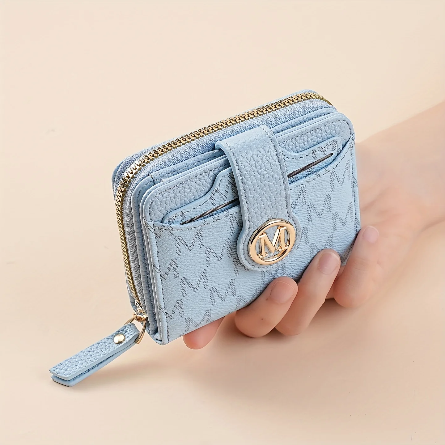 Damen-Geldbörse mit mehreren Kartenfächern, Geldfach, Retro-Stil, Mini-Geldbörse, minimalistischer Charme, Reisezubehör, Alltagsutensilien – Detail 3