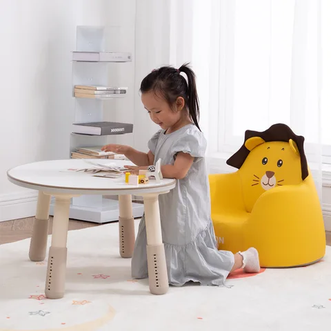 Детский подъемный стол, детский стол для раннего обучения, детский стол для чтения в детском саду, может подниматься, корейский стол в стиле гороха, может быть украшен граффити. таблица активности отзывы - №2