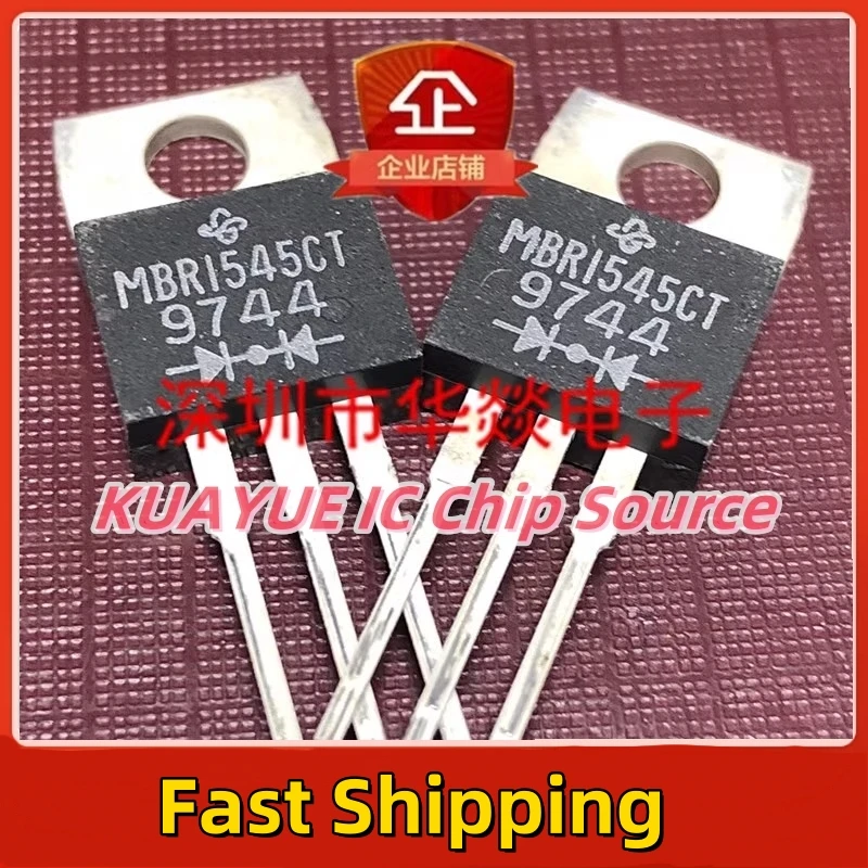 10PCS-30PCS  MBR1545CT   TO-220  45V  15A  Fast Shipping Quality Guarantee