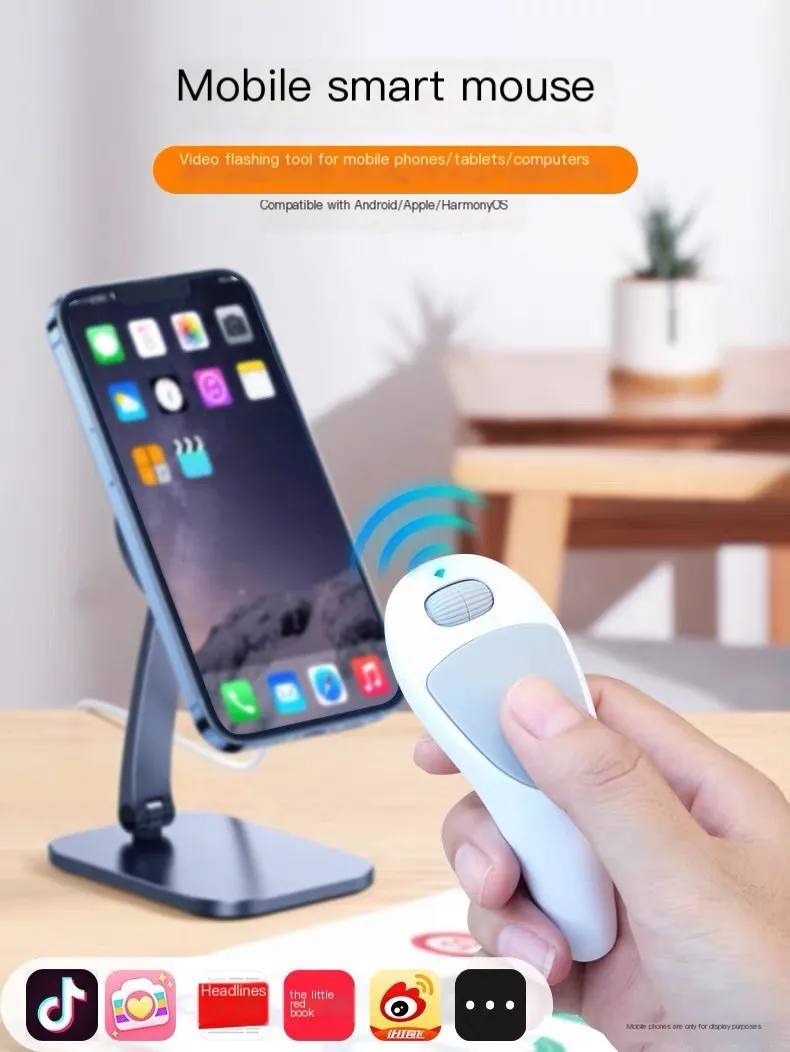 Lazy Air Bluetooth Mouse Wireless Remote Control Finger Mause Ergonomics Cell Phone Thumb Mice For Mobile Phones Tablet PC IOS