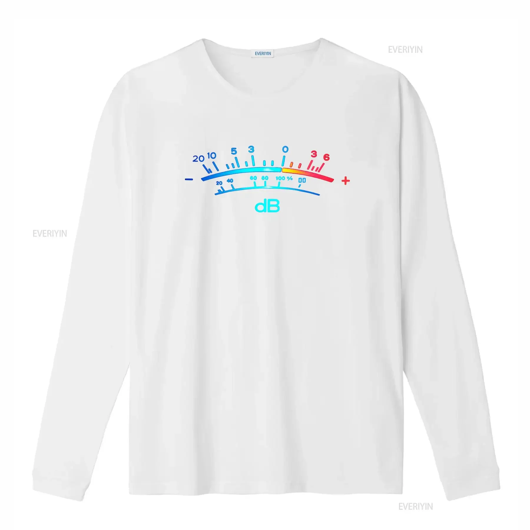 DB Meter II Men's T Shirt Retro Radio Cassette VU Tape Decibel Music Bass Design vintage Washed Soft Stretched homme - view 4
