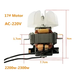 Hair dryer parts for hair salon professional high power hair dryer motor #17 motor with fan leaf 220V 2200W-2300W