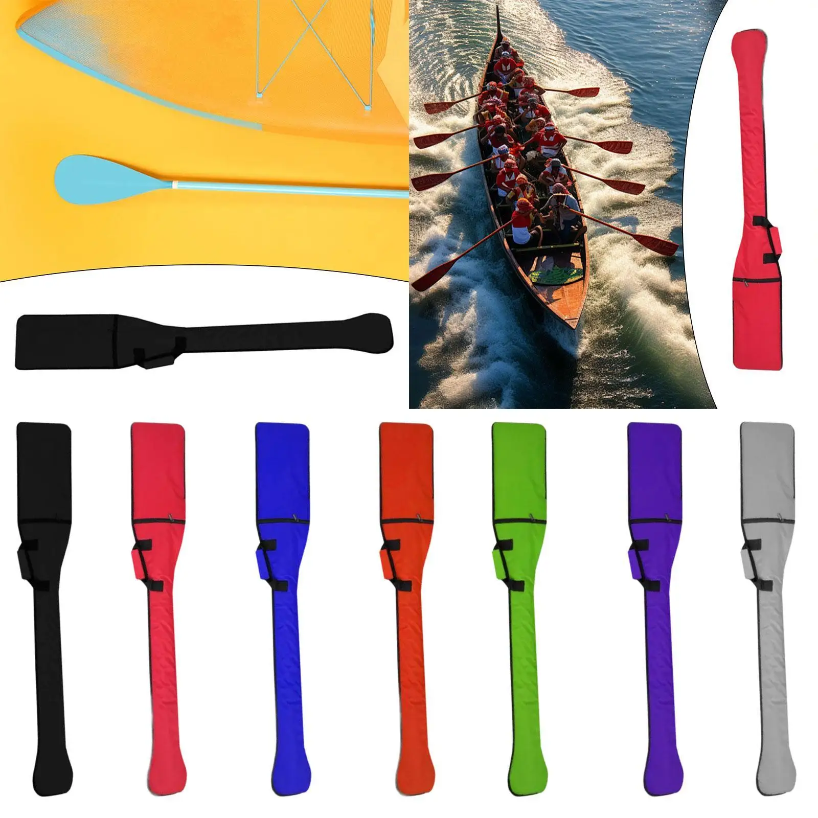Dragon Boat Paddle Bag Organizer Shoulder Bag Case Portable Kayak Paddle Cover Carry Bag for Surfboarding Surfing Rafting