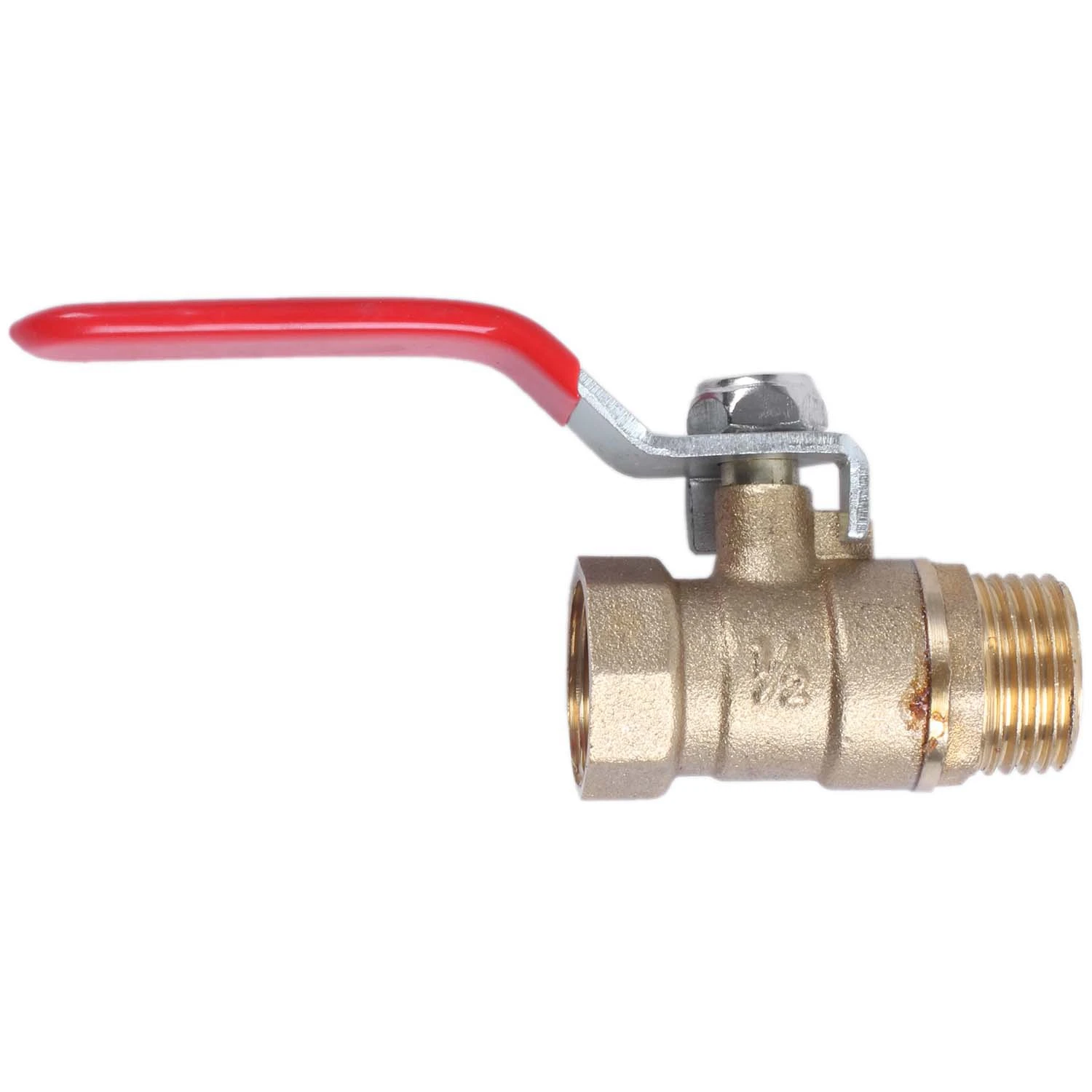 Full Port Brass Water Ball Valve, macho para fêmea, M F Thread, 1/2"