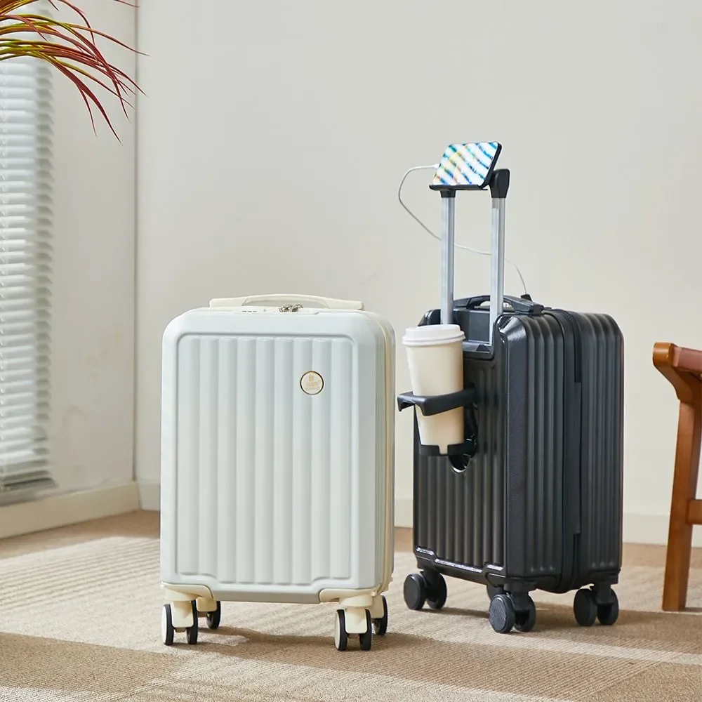 حقيبة سفر مع حامل أكواب وحامل هاتف، أمتعة محمولة ومريحة، أحدث طراز لحقيبة السفر لسهولة السفر #5