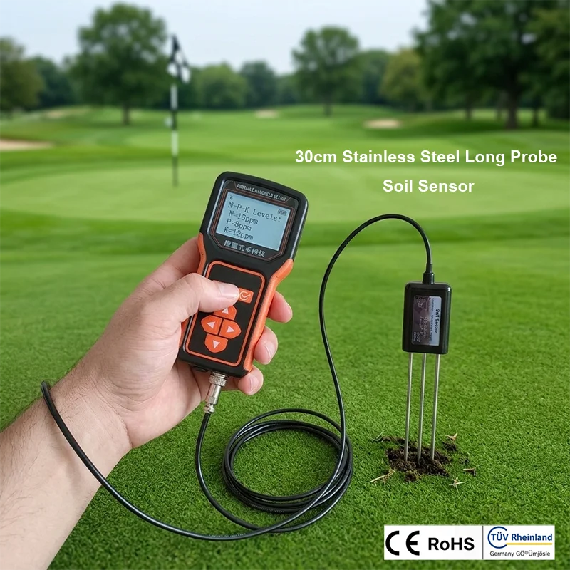 Length Customizable RS485 RTU Modbus Plant Professional Soil Temperature EC Moisture PH NPK Salinity