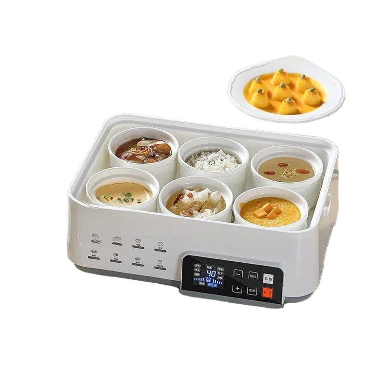 Intelligent water-proof stew for home use, electric steamer cooking integrated multi-function, three-layer c