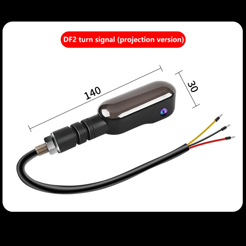 جديد 27 طرق دراجة نارية LED بدوره مصباح إشارة اللون مصباح إسقاط متتابعة تتدفق فلاش مؤشرات أضواء تشغيل ضوء DRL #5