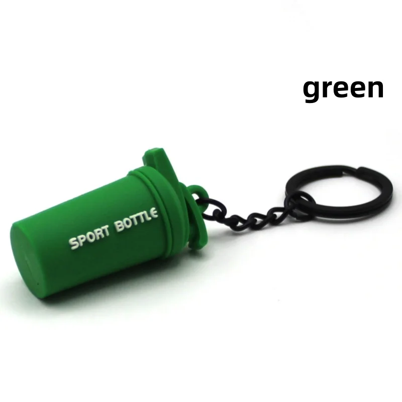 Sport-Wasserflaschen-Schlüsselanhänger, Silikon-Hantelscheibe, Schlüsselanhänger, Fitnessstudio, Geschenke für Fitnessstudio-Liebhaber, Fitness-Trainer, Kunststoff-Schlüsselanhänger – Detail 5