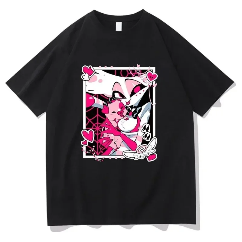 

In the hot summer of Halloween 2025, 100% pure cotton short-sleeved T-shirt with pattern printing and charming fox costume