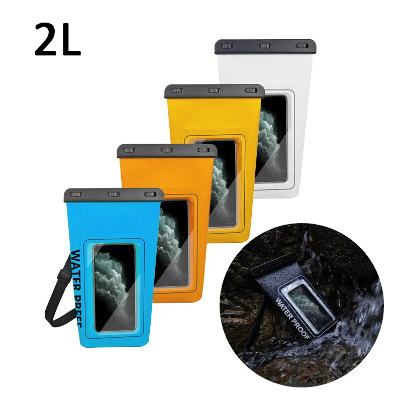 

2L Waterproof Mobile Phone Bags Portable Dry Bag Outdoor Rafting Crossbody Bags Swimming Diving Pack for Drifting Surfing