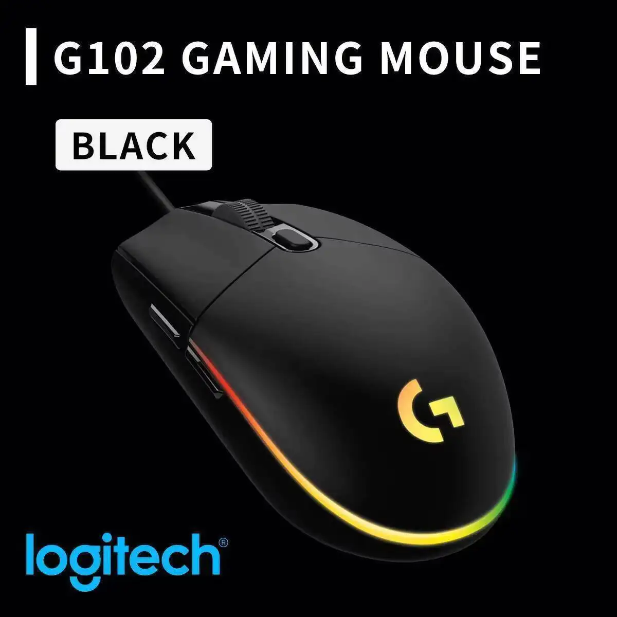 Logitech G102 Prodigy Gaming Mouse,Differentiated Click Feedback Helps Users Distinguish Main And Side Buttons Easily