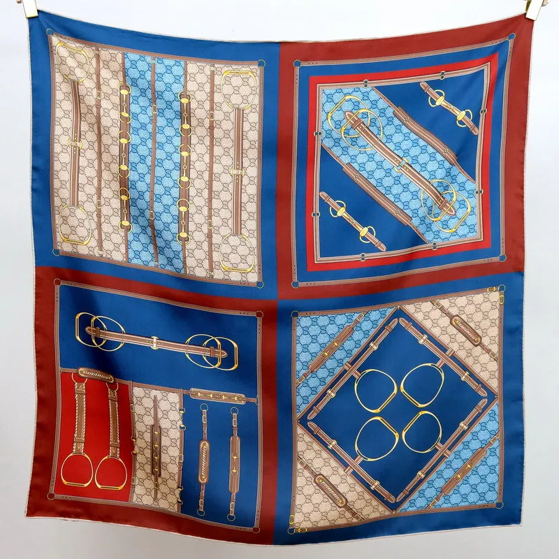 brown-red-silk-scarf-luxury-high-end-four-grid-splicing-silk-chiffon-real-silk-large-square-shawl-silk-scarf-shawl
