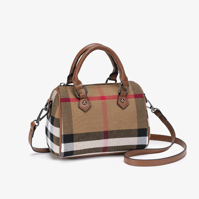 Stylish Crossbody Bag High-End Leather Unique Design Large Capacity For Commuter Women Solid Color