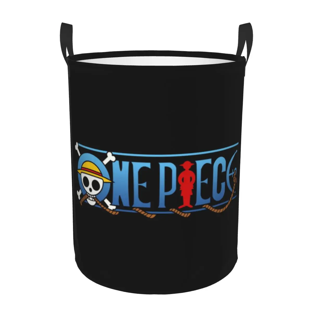 Custom One Pieces Anime Laundry Basket Collapsible Pirate King
