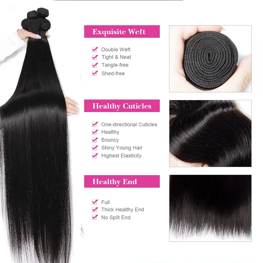 Прямые искусственные человеческие волосы Megeen, бирманские волнистые волосы для наращивания, 12-32 дюйма, класс 12 А, волосы без повреждений, мягкие шелковистые черные 1B