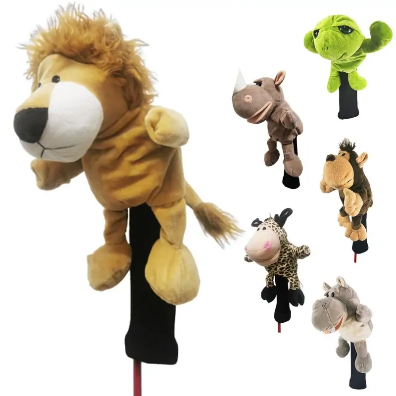 New Style Plush Animal Golf Head covers Cute Animal Golf Club Covers Unisex Exquisite Gifts personality Funny Club Cover