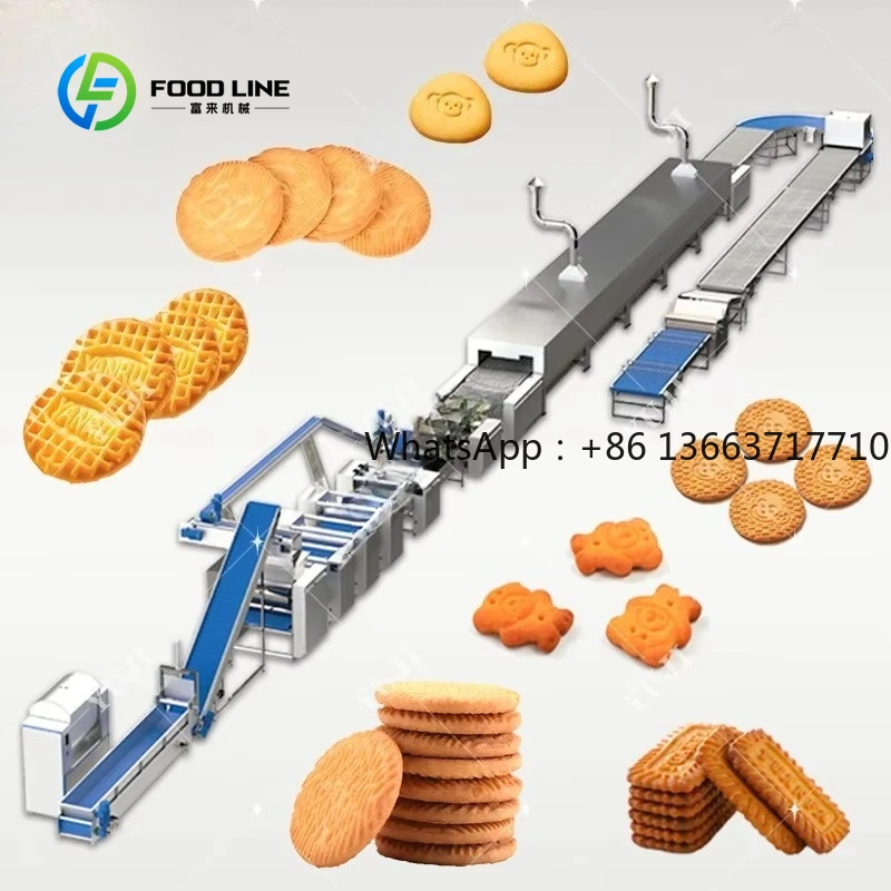 Customized Factory Direct Sales of Fully Automatic Little Bear Biscuit Machine Soft Biscuit Production Line Factory Direct Sale