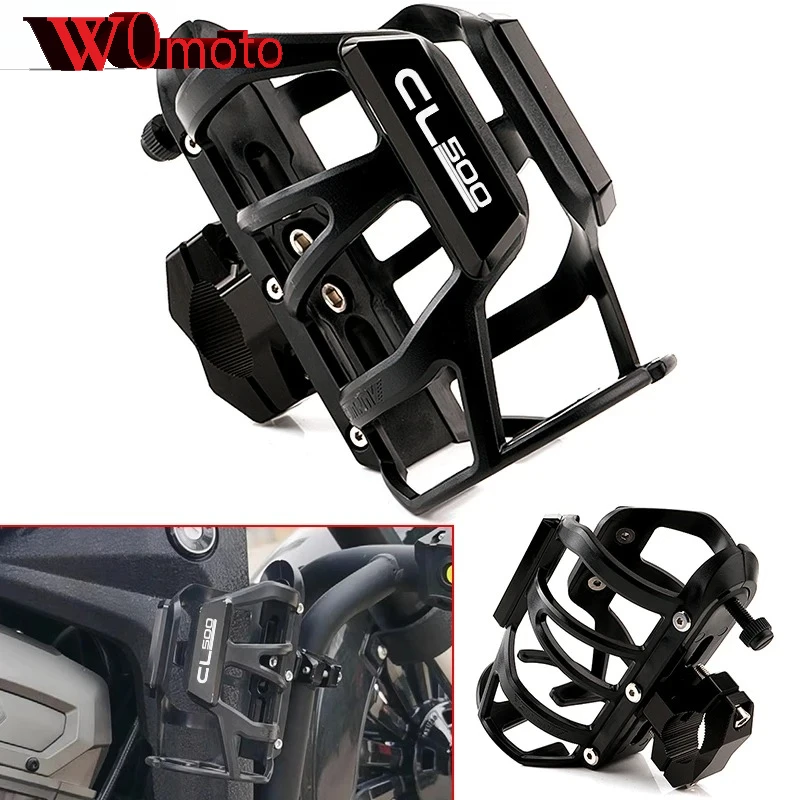 

For HONDA CL500 CL 500 cl500 2023-2024+ Motorbike Beverage Water Bottle Cage Drink Cup Holder Stand Mount Accessories