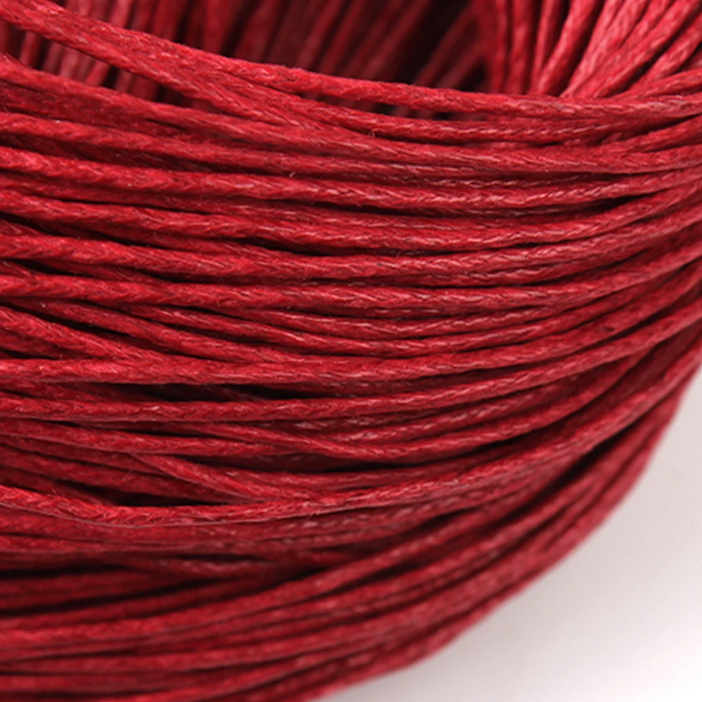 70 mt/los 1mm Gewachste Baumwolle String Bunte Perlen Schnur Seil Für Schmuck Machen DIY Armband Halskette Weben Zubehör liefert