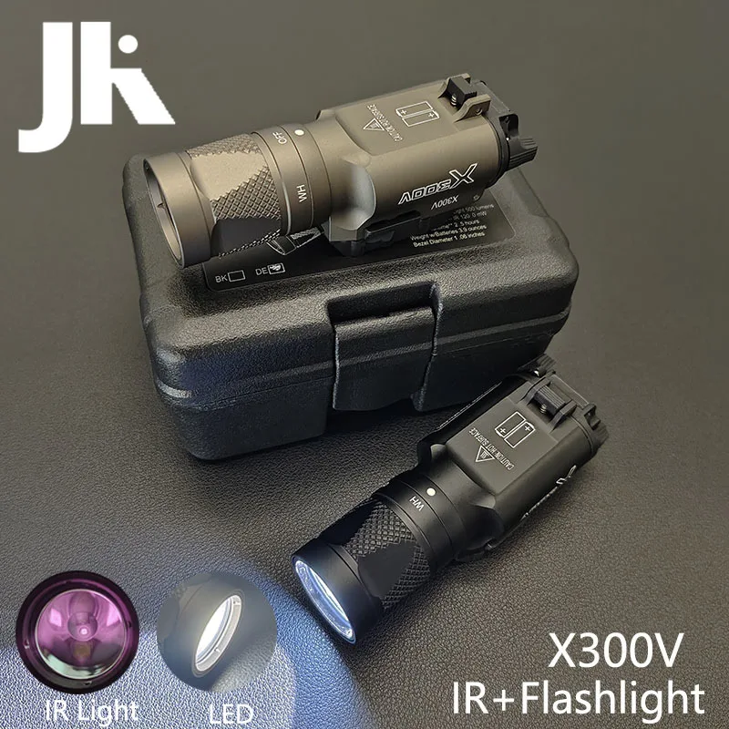 

SOTAC Tactical X300V IR Tactical Flashlight White LED Light and IR Infrared Output Fit 20mm Picatinny Rail Hunting Scout Light