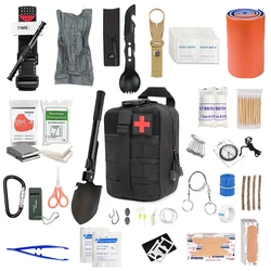 Emergency kit and first aid kit equipment tools gift, men camping, outdoor adventure, boat hunting, hiking and earthquake