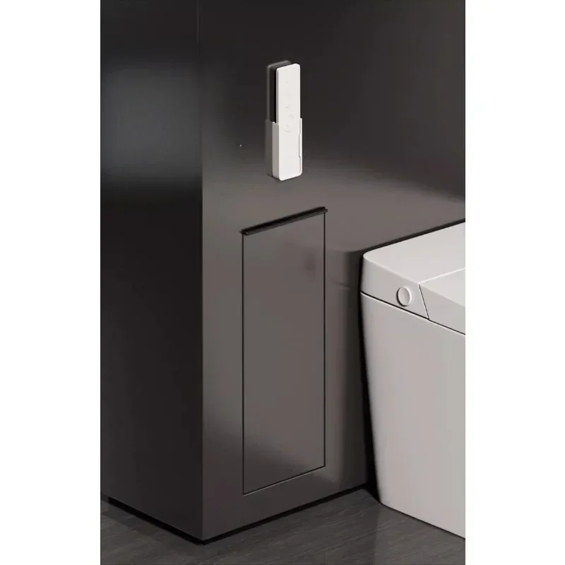 Stainless steel trash can spray gun hotel household wall toilet cleaning brush collection