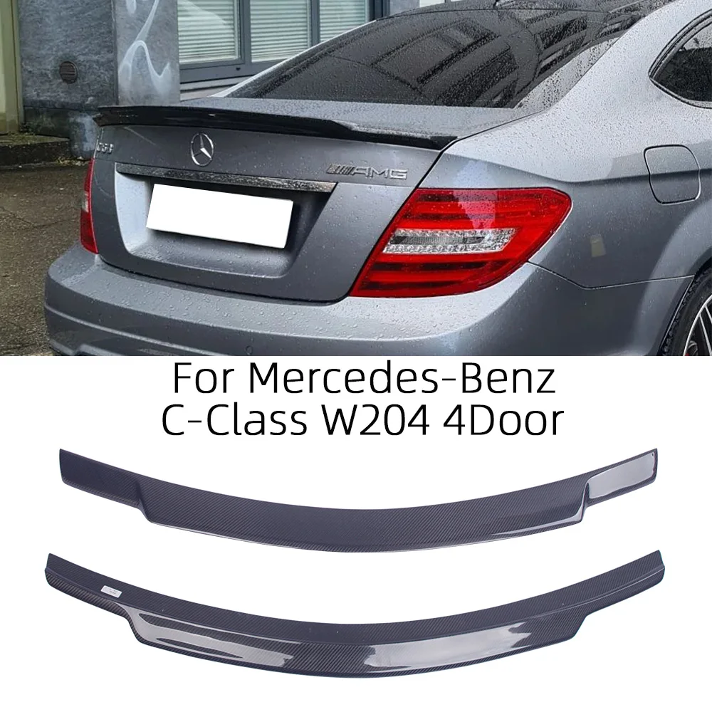 

For Mercedes-Benz C-Class W204 4Door C74 Style Carbon Fiber Rear Spoiler Trunk Wing 2007-2014 FRP honeycomb Forged