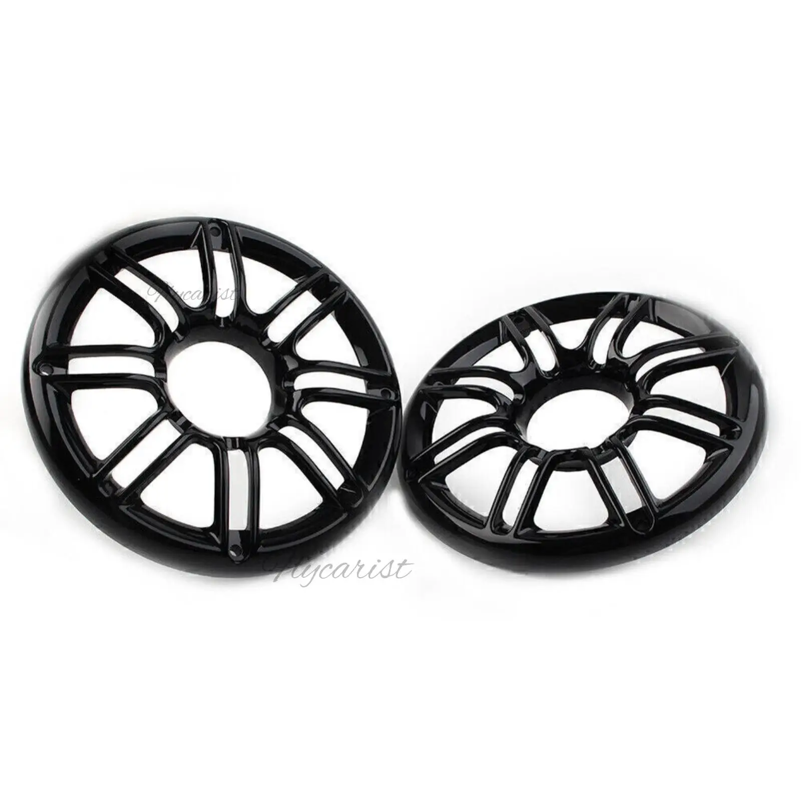Couvercle de carénage de grille de garniture de haut-parleur arrière chromé 3D pour Harley Touring Electra Glide