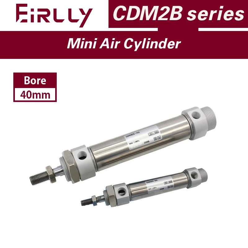 

CDM2B Bore 40mm stroke 25-300mm SMC type Built-in magent Mini Air Cylinder stander type double Acting Single rod