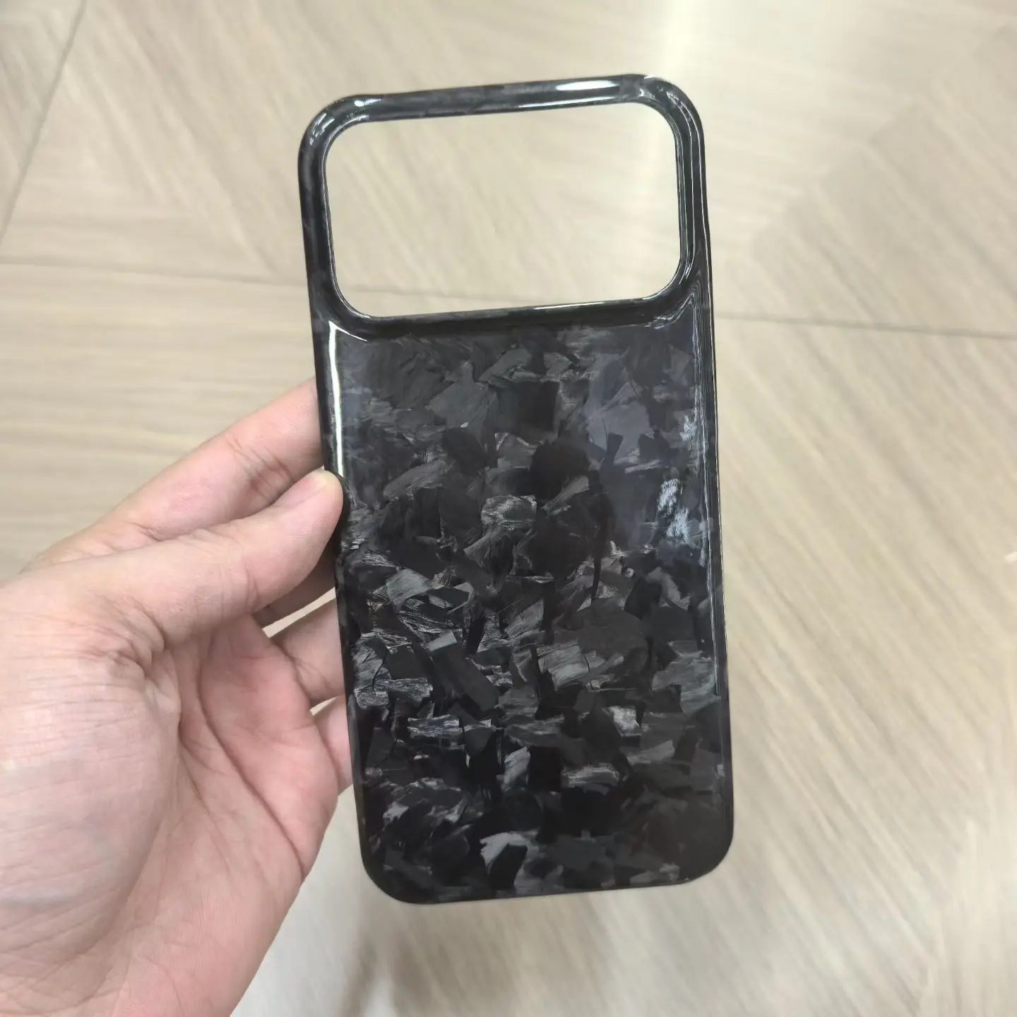 Genuine Real Carbon Fiber Case For iPhone 17 Pro Max Air Pro Glossy Forged Back Cover
