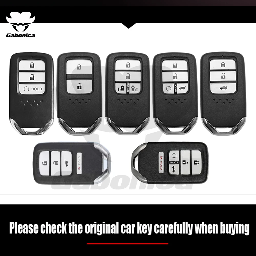 ABS Carbon Fiber Style Car Key Case Cover For Honda Vezel City Civic Jazz BRV BR-V HRV Pilot Odyssey MPV Stepwgn Elysion Fit Fob