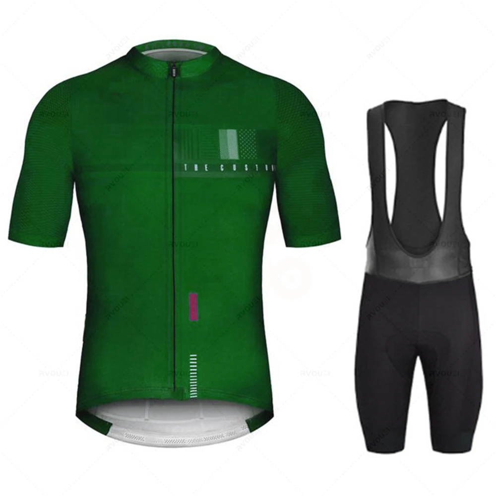Jersey Bersepeda Tim Pro Baru Set Bersepeda Pria Pakaian Sepeda Bernapas Anti-UV Pakaian Bersepeda/Lengan Pendek Maílllot Ciclismo Hombre