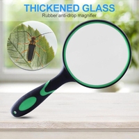 50/65/75/90/100mm Portable 10X Jewelry Handheld Magnifier Loupe Magnifying Glass Reading Book