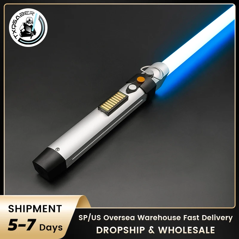 TXQSABER Lightsaber Anakin Neo Pixel Proffie Smooth Swing Metal Handle With LED Strip Blade Force Laser Sword Cosplay Jedi